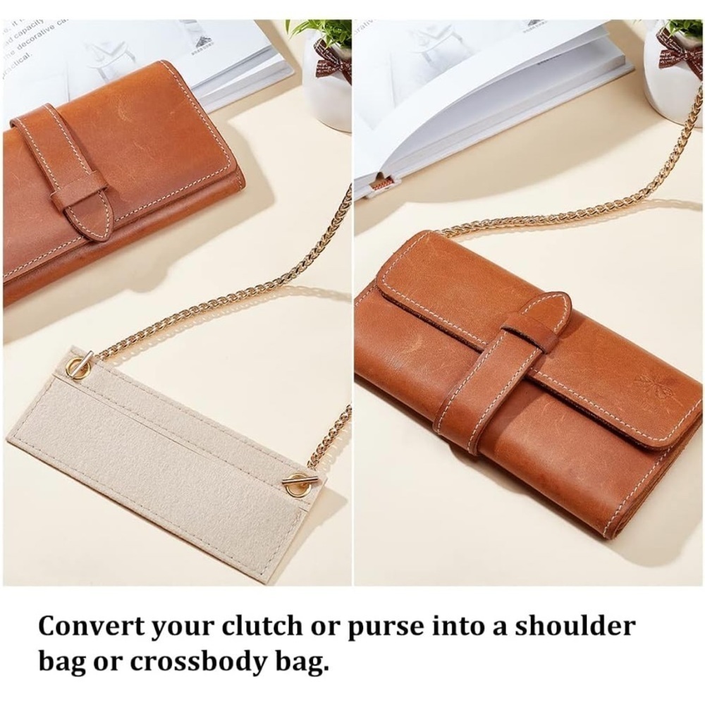 1 piece Felt Wallet Insert Purse Conversion Kit Choose Color - Picture 5 of 5